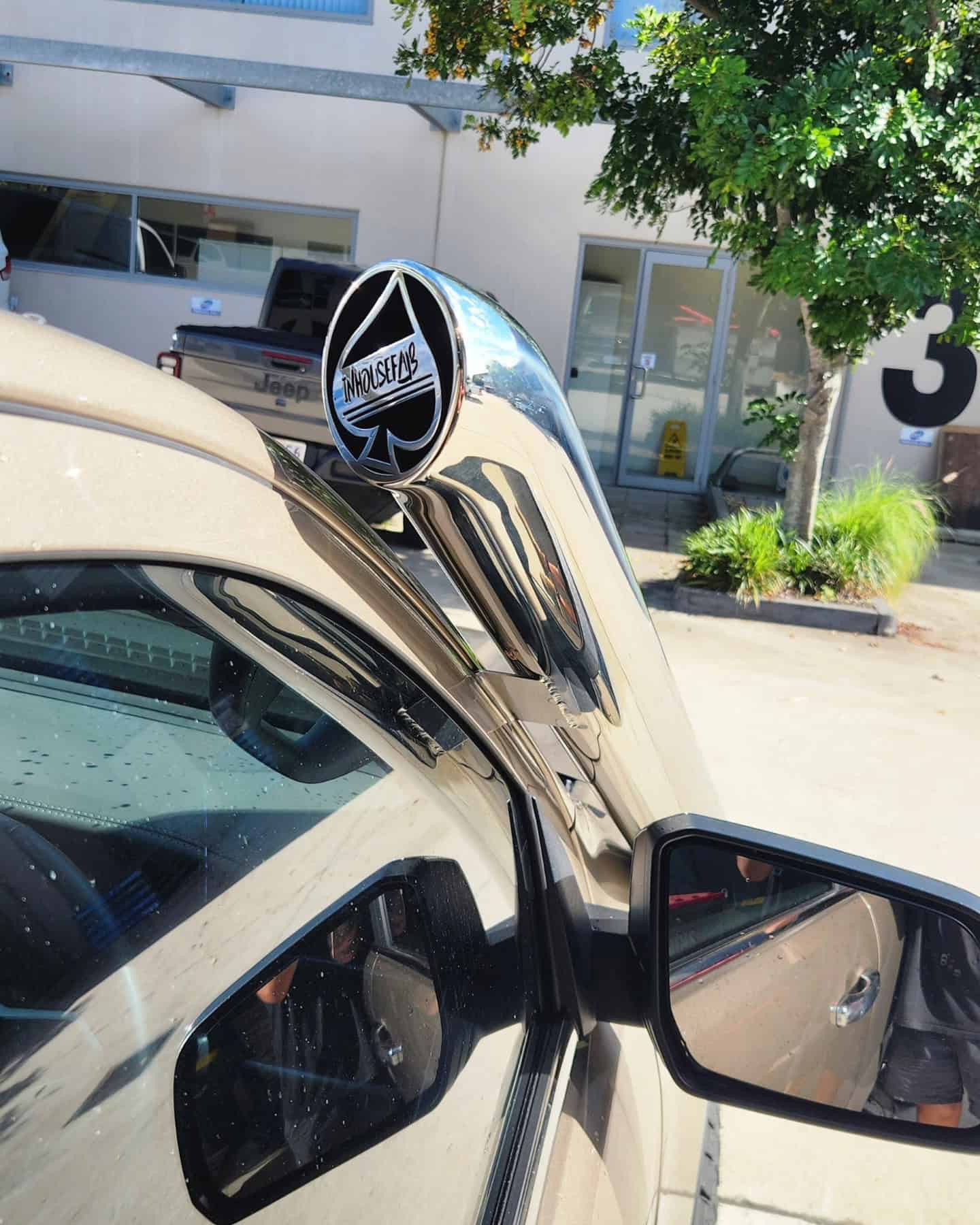 4x4 snorkel installation by west coast off road, stainless snorkel