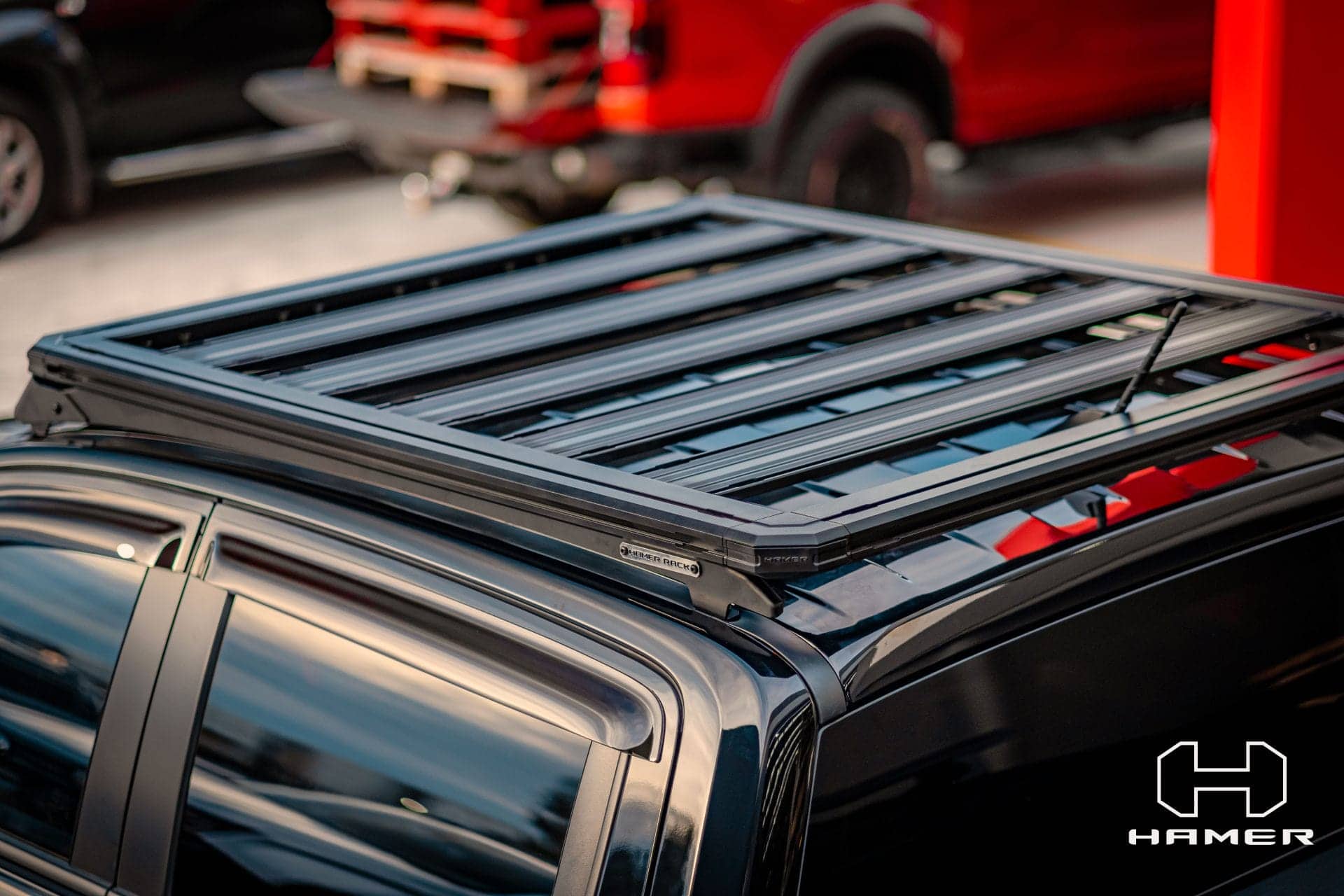 Hamer 4x4 roof rack fitted on off road vehicle in Perth