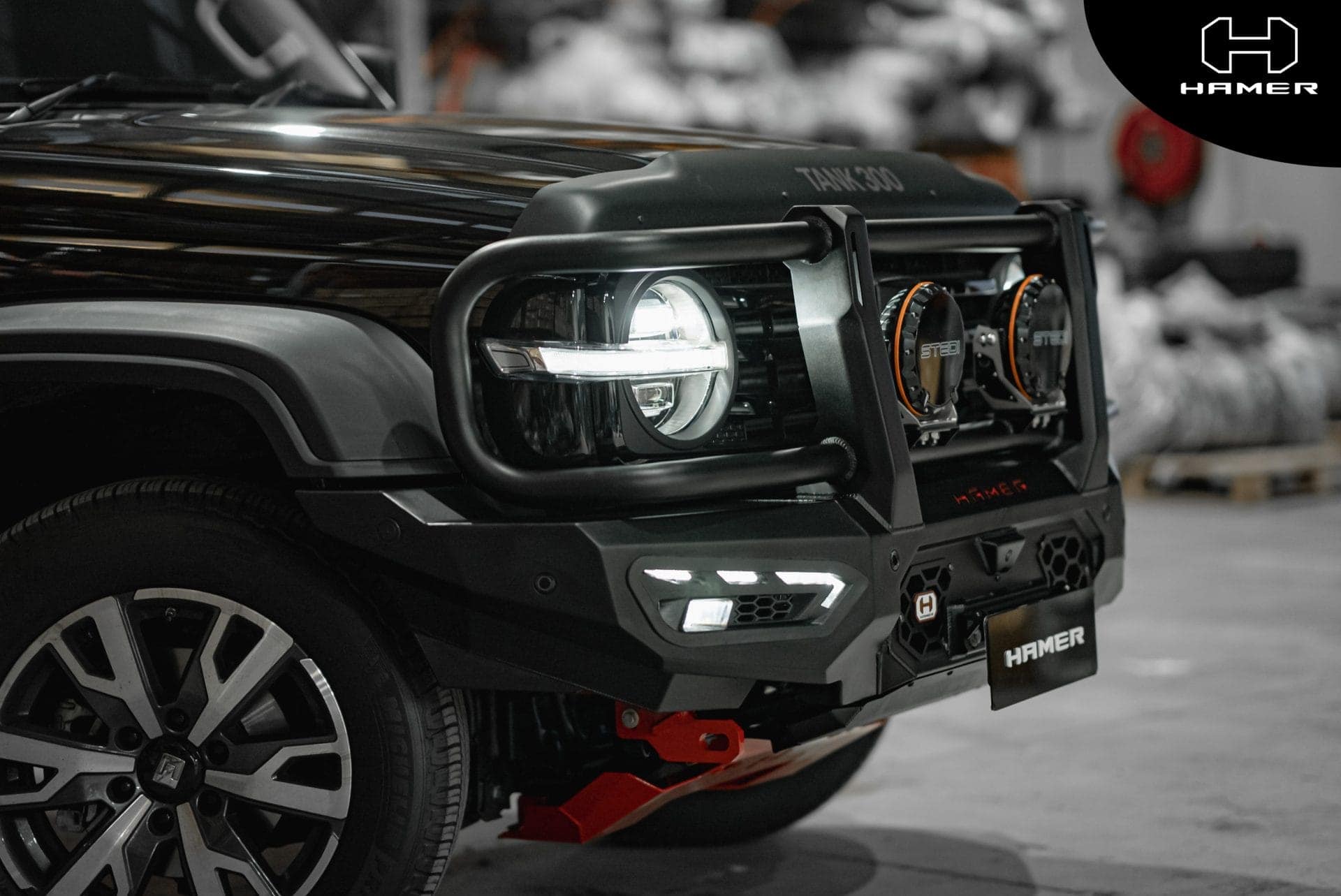 GWM Tank 300 with West Coast Off Road Atlas Series Plus bull bar.